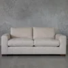 Lucca Ginger Fabric Loveseat - Front