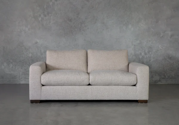 Lucca Ginger Fabric Loveseat - Front