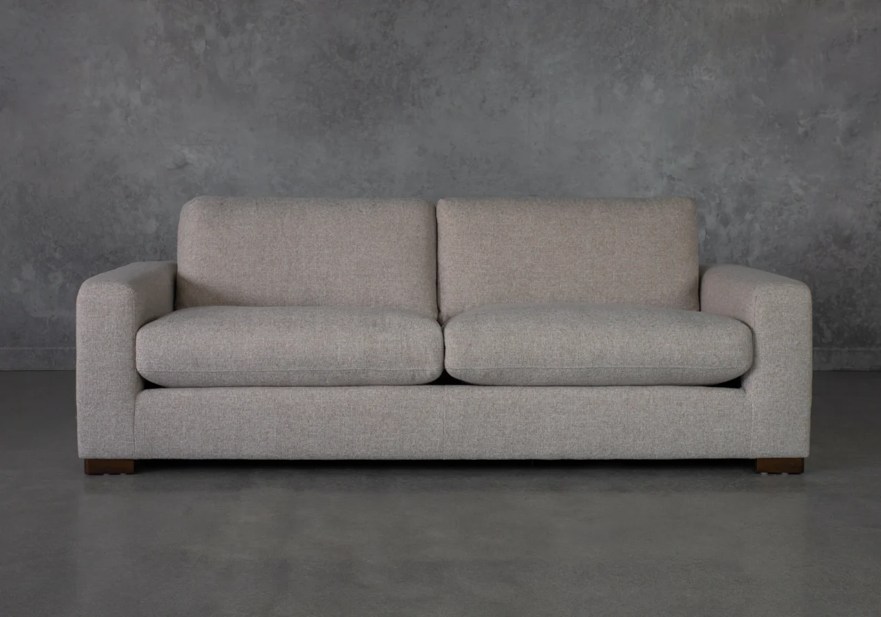 Lucca Ginger Fabric Sofa - Front