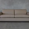 Lucca Taupe Leather Sofa - Front