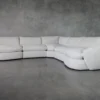 Pierre Snow Fabric Sectional Sofa - Angle