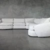 Pierre Snow Fabric Sectional Sofa - Front