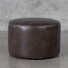 Aries Copley Black Ottoman - Front