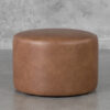 Aries Copley Brown Ottoman - Front