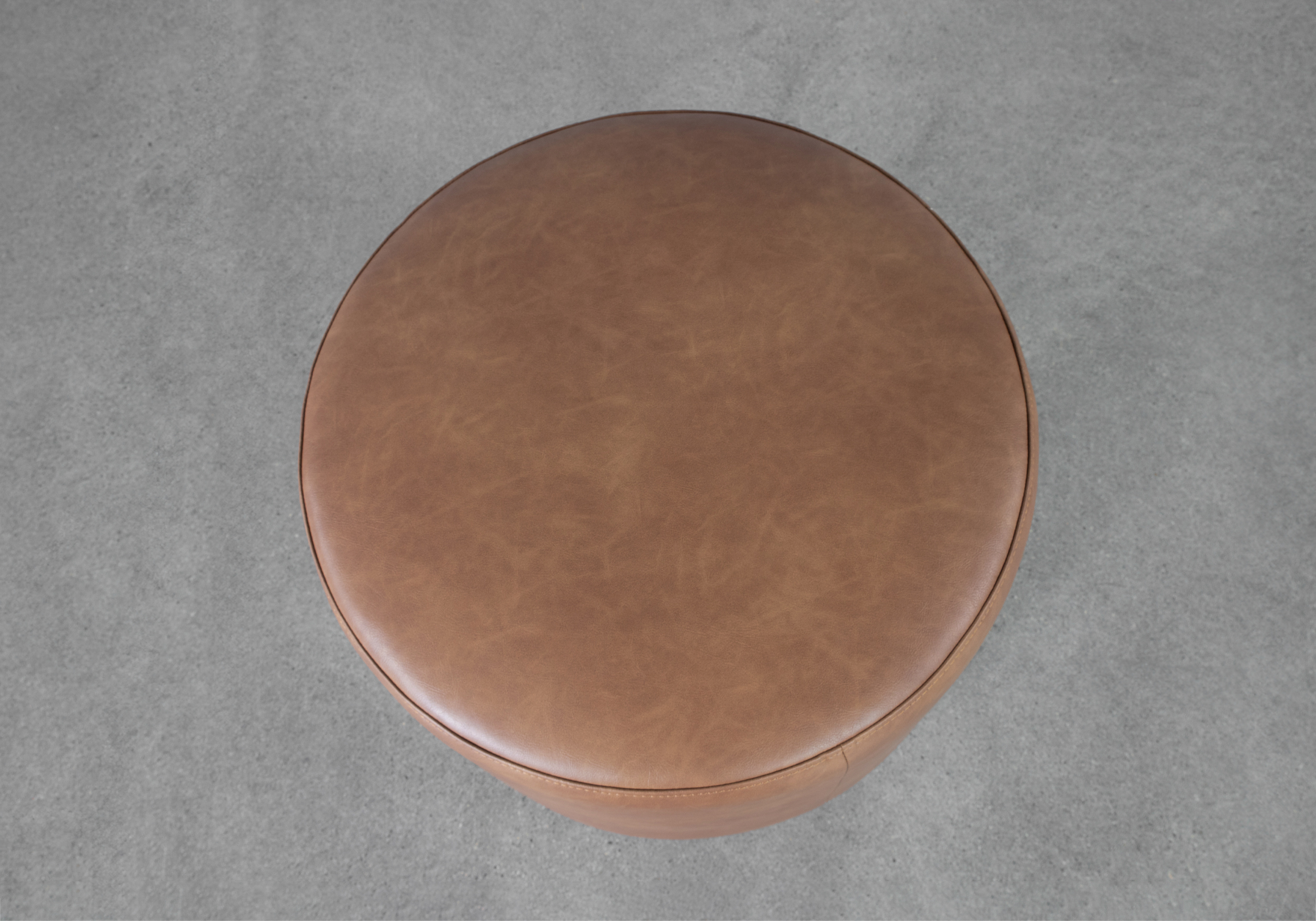 Aries Copley Brown Ottoman - Top