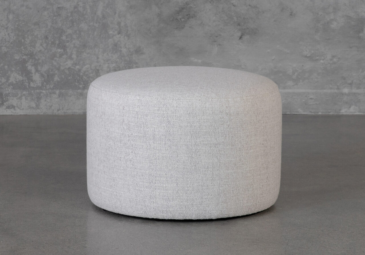 Aries Wheat Upholstered Ottoman - Front