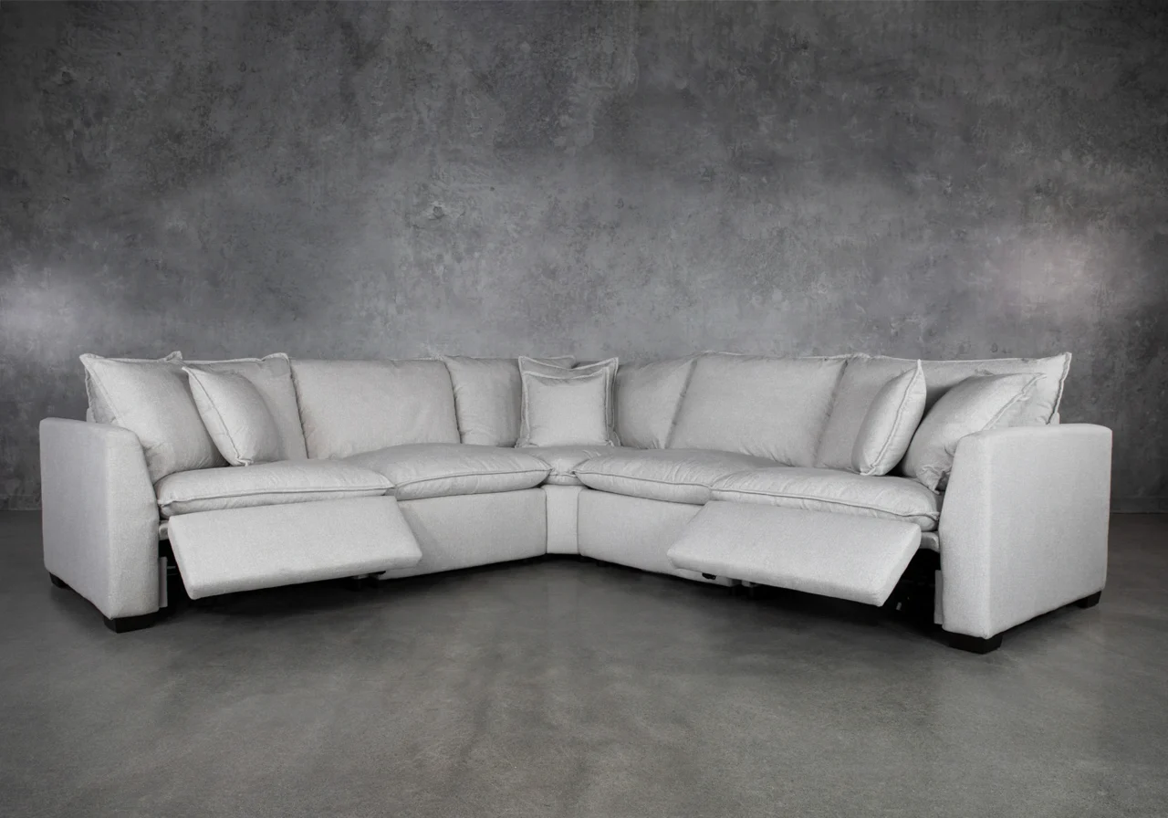 Harbor Pearl Fabric Sectional - Angle - 2