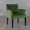 Jeanette Green Accent Chair - Angle