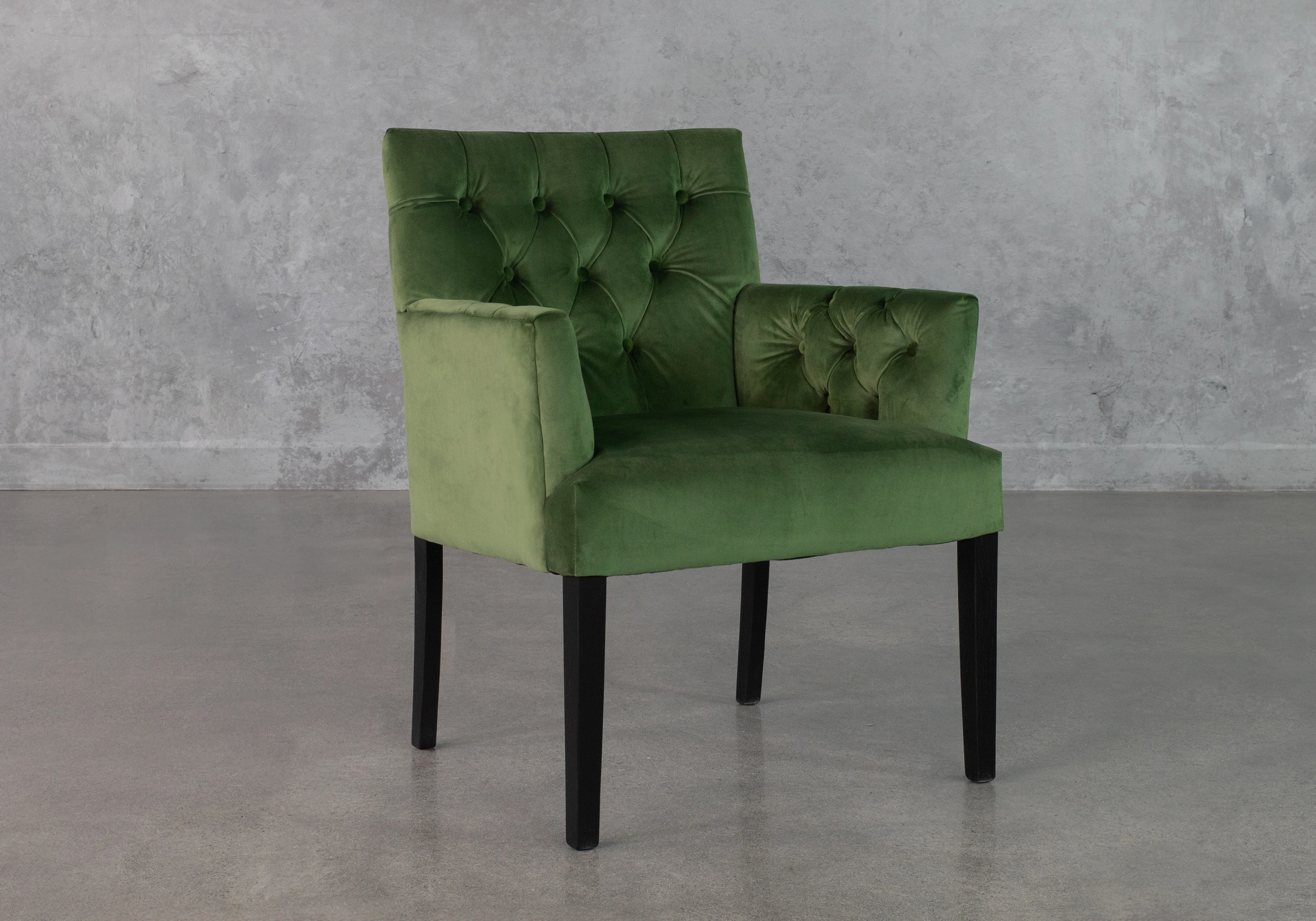 Jeanette Green Accent Chair - Angle