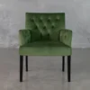 Jeanette Green Accent Chair - Front