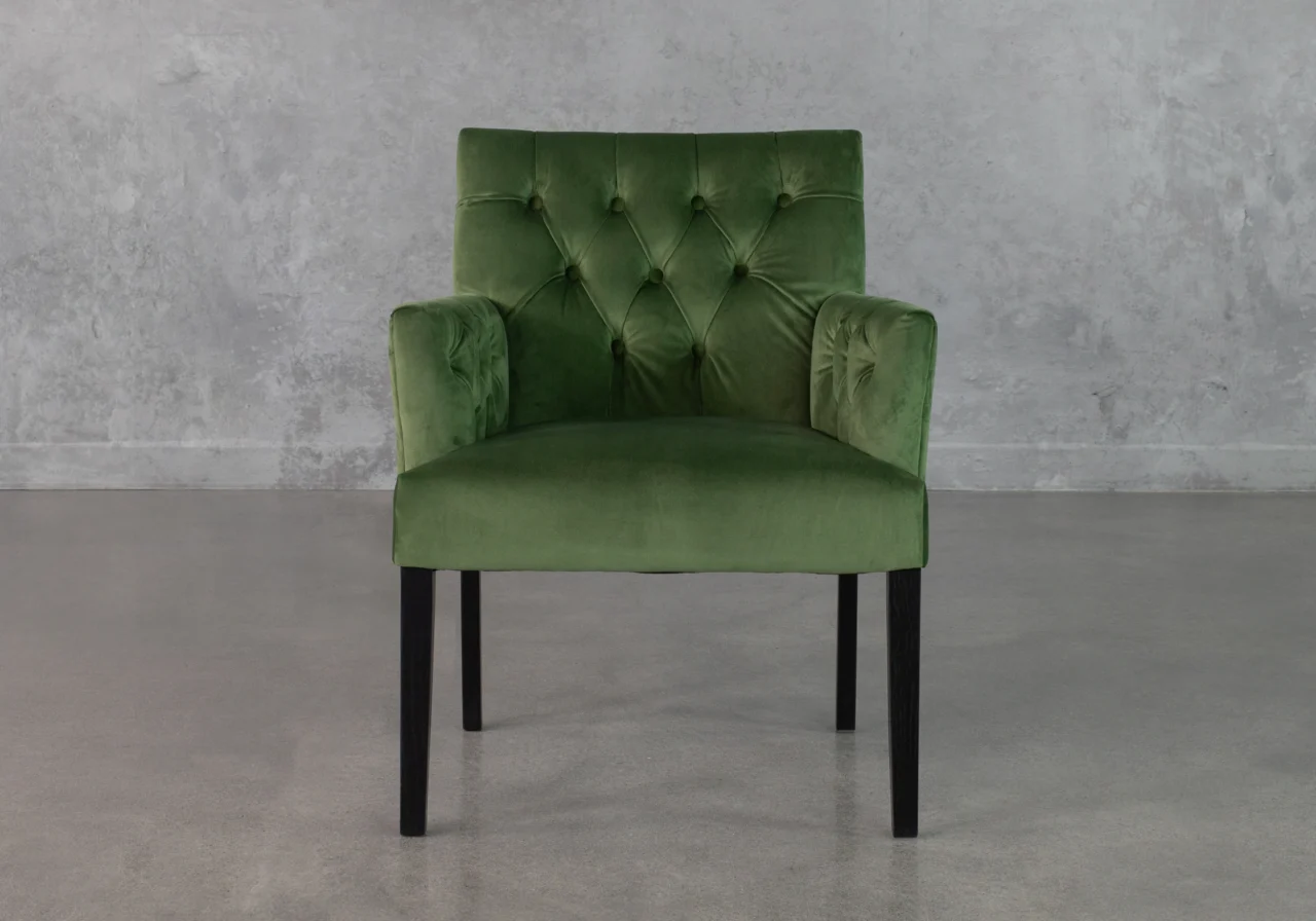 Jeanette Green Accent Chair - Front