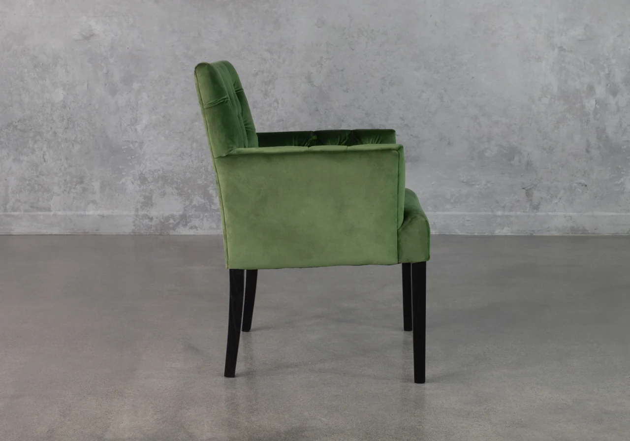 Jeanette Green Accent Chair - Side