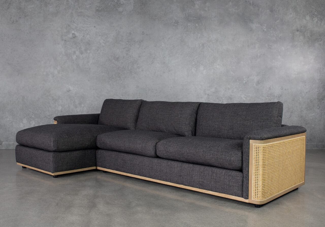 Nia Sectional - Angle - Tuxedo