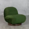 Petrie Green Swivel Chair - Angle