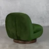 Petrie Green Swivel Chair - Back