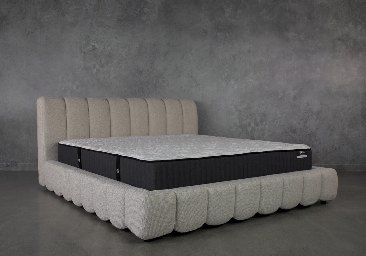 Scallop Bed - Mattress - Angle