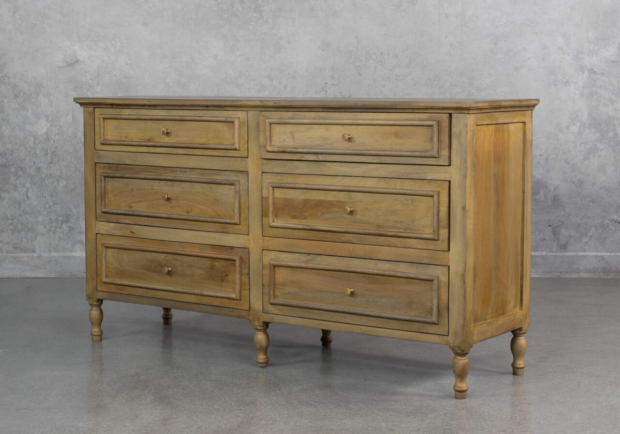 Florence Wood Double Dresser - Angle