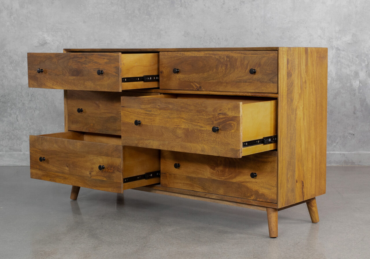 Odie Mango Wood Double Dresser - Angle_02