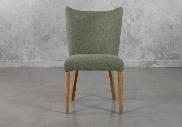 Greg-Upholstered-Green-Dining-Chair-Front