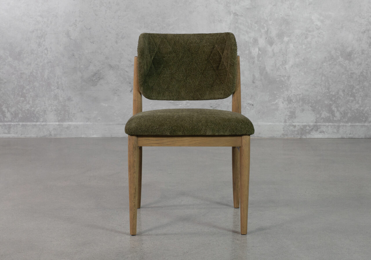 Rowa-Upholstered-Green-Dining-Chair-Front