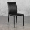 Agent Black 660 Leather Dining Chair - Angle