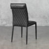 Agent Black 660 Leather Dining Chair - Back