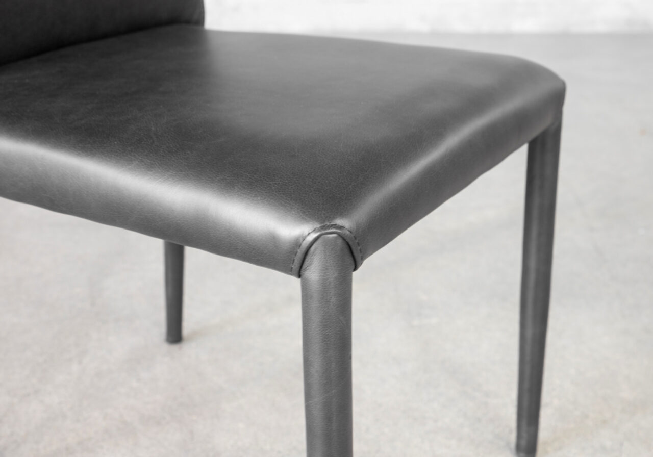 Agent Black 660 Leather Dining Chair - Details