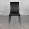 Agent Black 660 Leather Dining Chair - Front