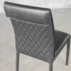 Agent Black Leather Dining Chair - Details