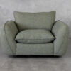 Archie Green A370 Fabric Swivel Chair - Front