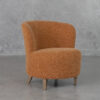 Coco 725 Rust Fabric Accent Chair - Angle