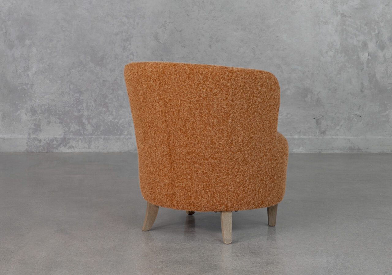 Coco 725 Rust Fabric Accent Chair - Back