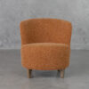 Coco 725 Rust Fabric Accent Chair - Front