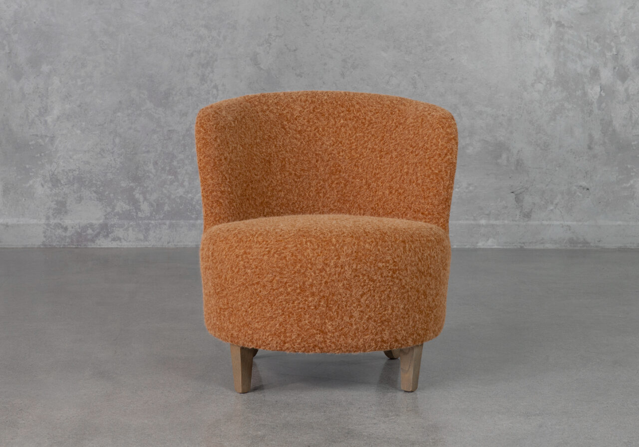 Coco 725 Rust Fabric Accent Chair - Front