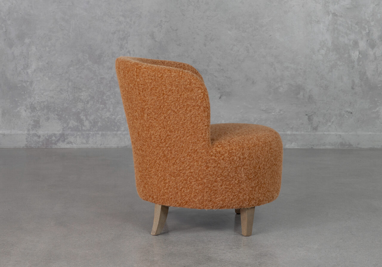 Coco 725 Rust Fabric Accent Chair - Side