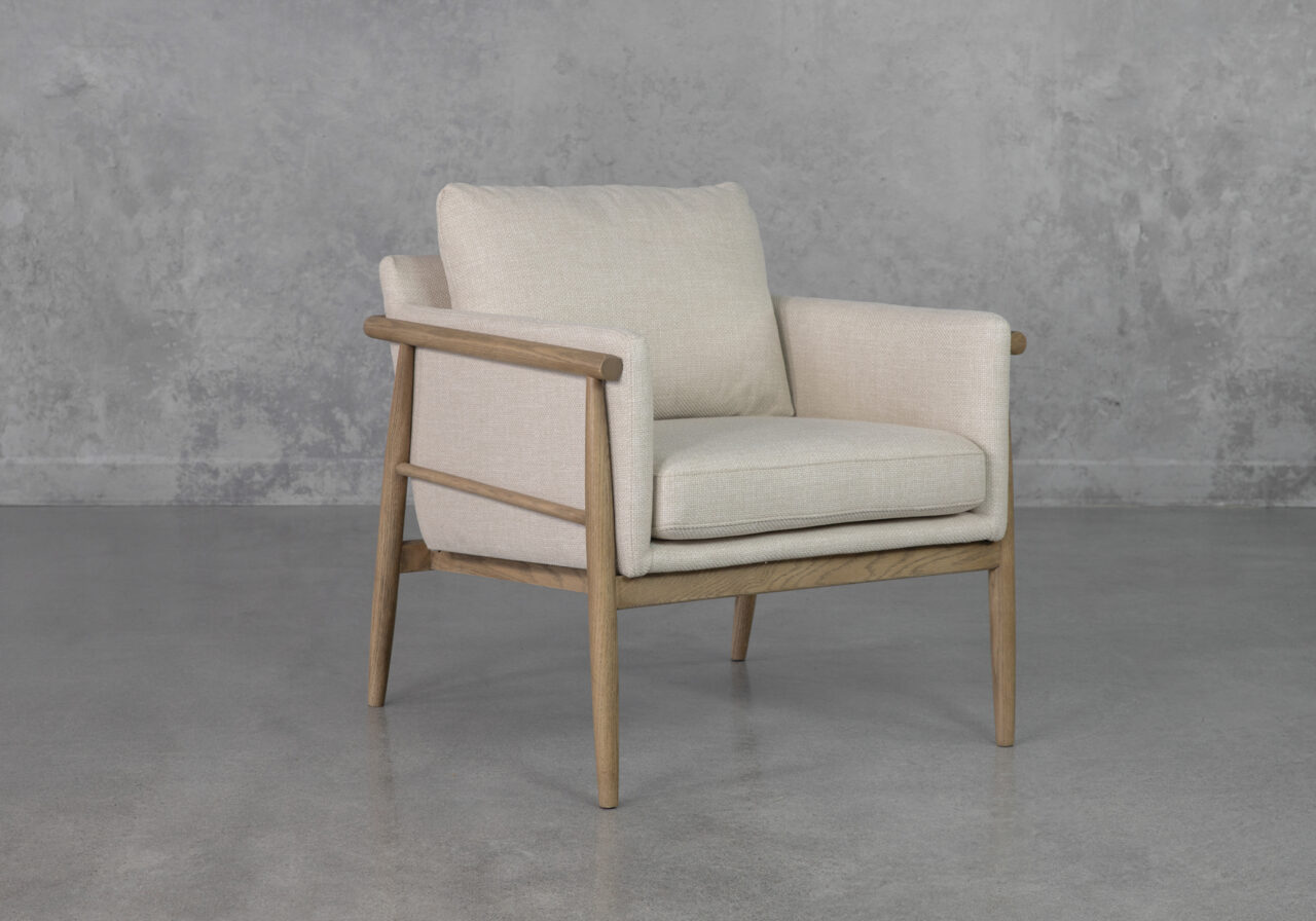 Cresent Cream P762 Accent Chair - Angle