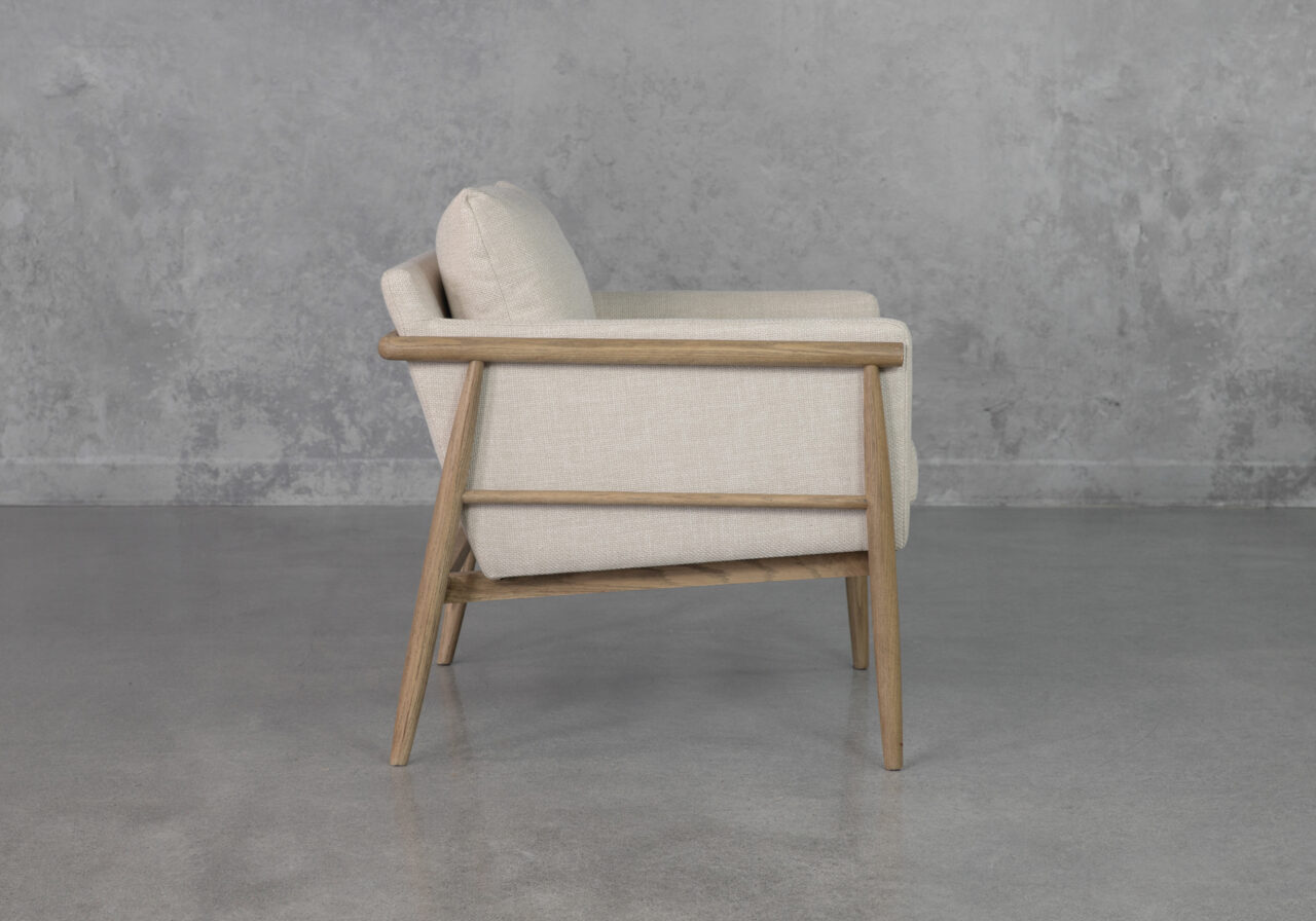 Cresent Cream P762 Accent Chair - Side