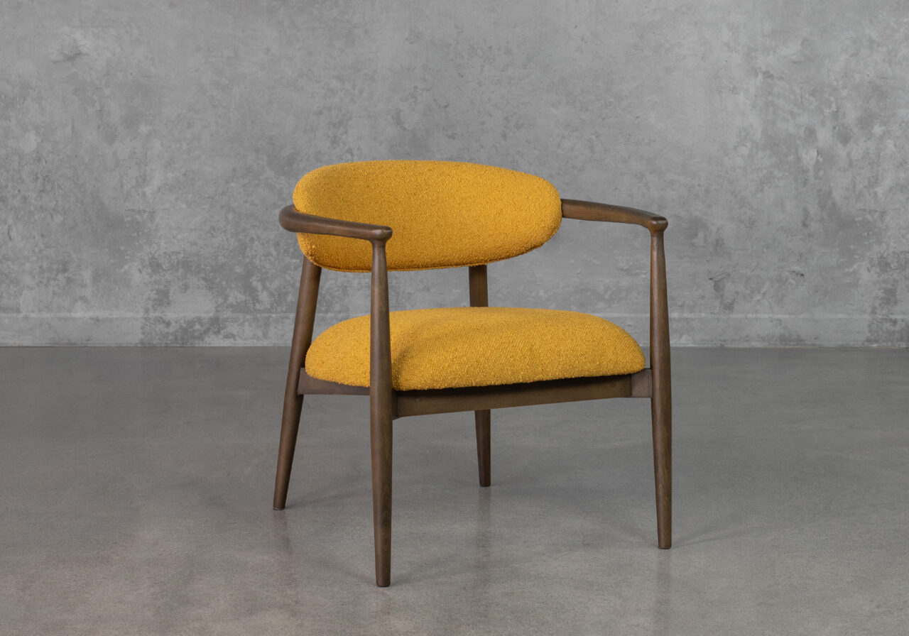 Elodie Mustard P294 Accent Chair - Angle