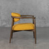 Elodie Mustard P294 Accent Chair - Side