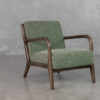 Esme Green A408 Fabric Accent Chair - Angle