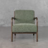 Esme Green A408 Fabric Accent Chair - Front