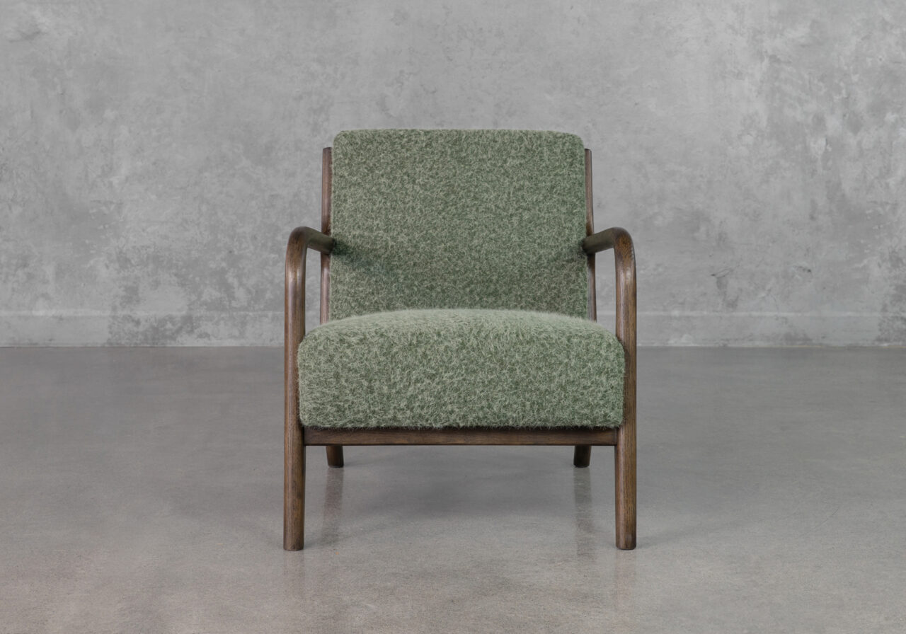 Esme Green A408 Fabric Accent Chair - Front