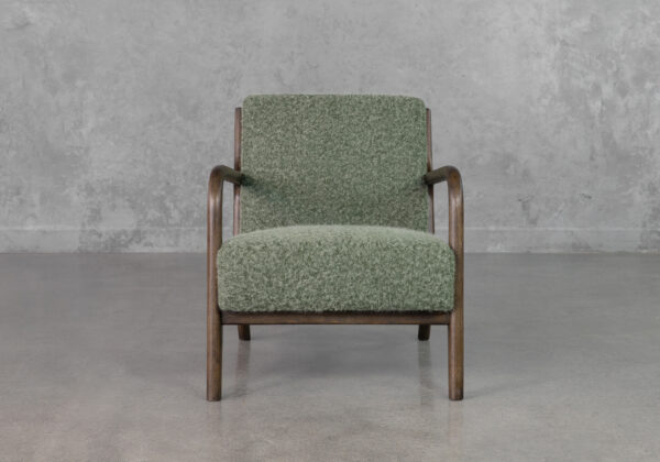 Esme Green A408 Fabric Accent Chair - Front