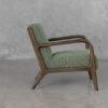 Esme Green A408 Fabric Accent Chair - Side