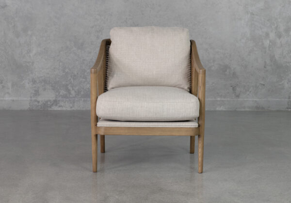 Fleur Cream P760 Fabric Accent Chair - Front