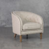 Haydee Cream P762 Accent Chair - Angle