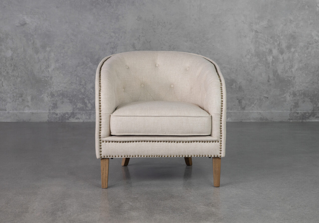 Haydee Cream P762 Accent Chair - Front