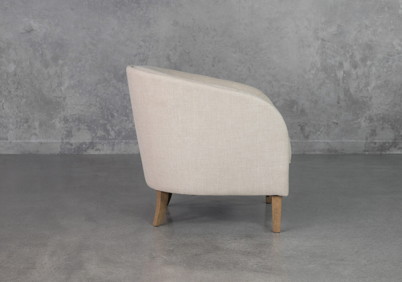 Haydee Cream P762 Accent Chair - Side