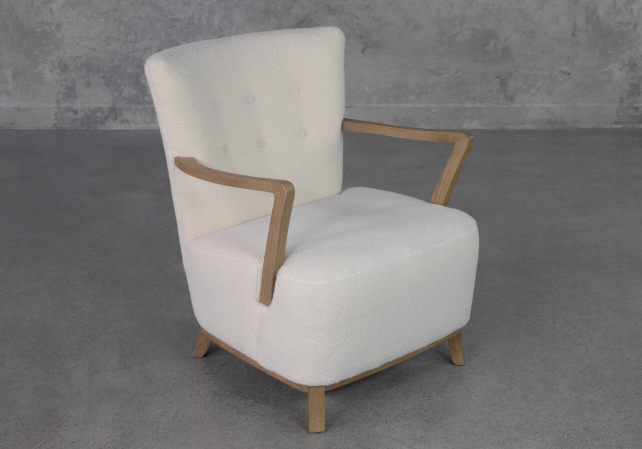 Hilda Cream P290 Fabric Accent Chair