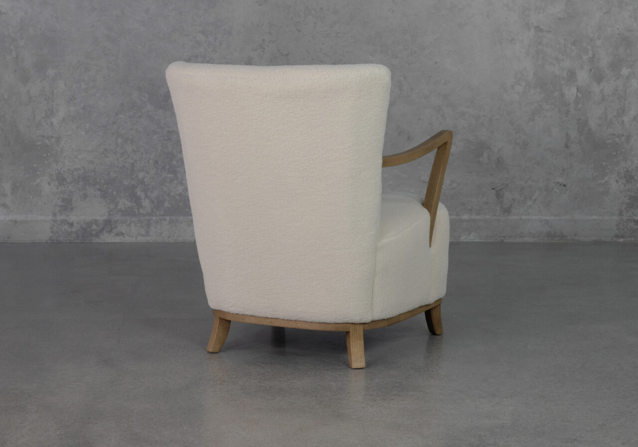 Hilda Cream P290 Fabric Accent Chair - Back